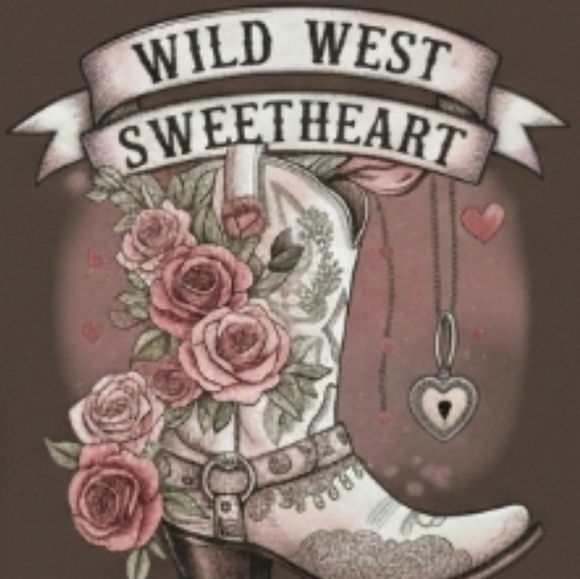 Wild West Sweetheart Graphic Tee – Western Cowgirl Boot Shirt with Roses & Heart - Picture 15 of 16